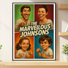 Load image into Gallery viewer, Personalized Family Caricature - A Unique Custom Gift for Loved Ones Poster &amp; Canvas PopCulturePrints
