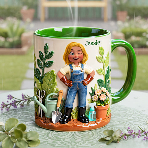 Gardening Coffee Accent Mug - Personalized Gifts For Garden Lovers Coffee Mug PopCulturePrints