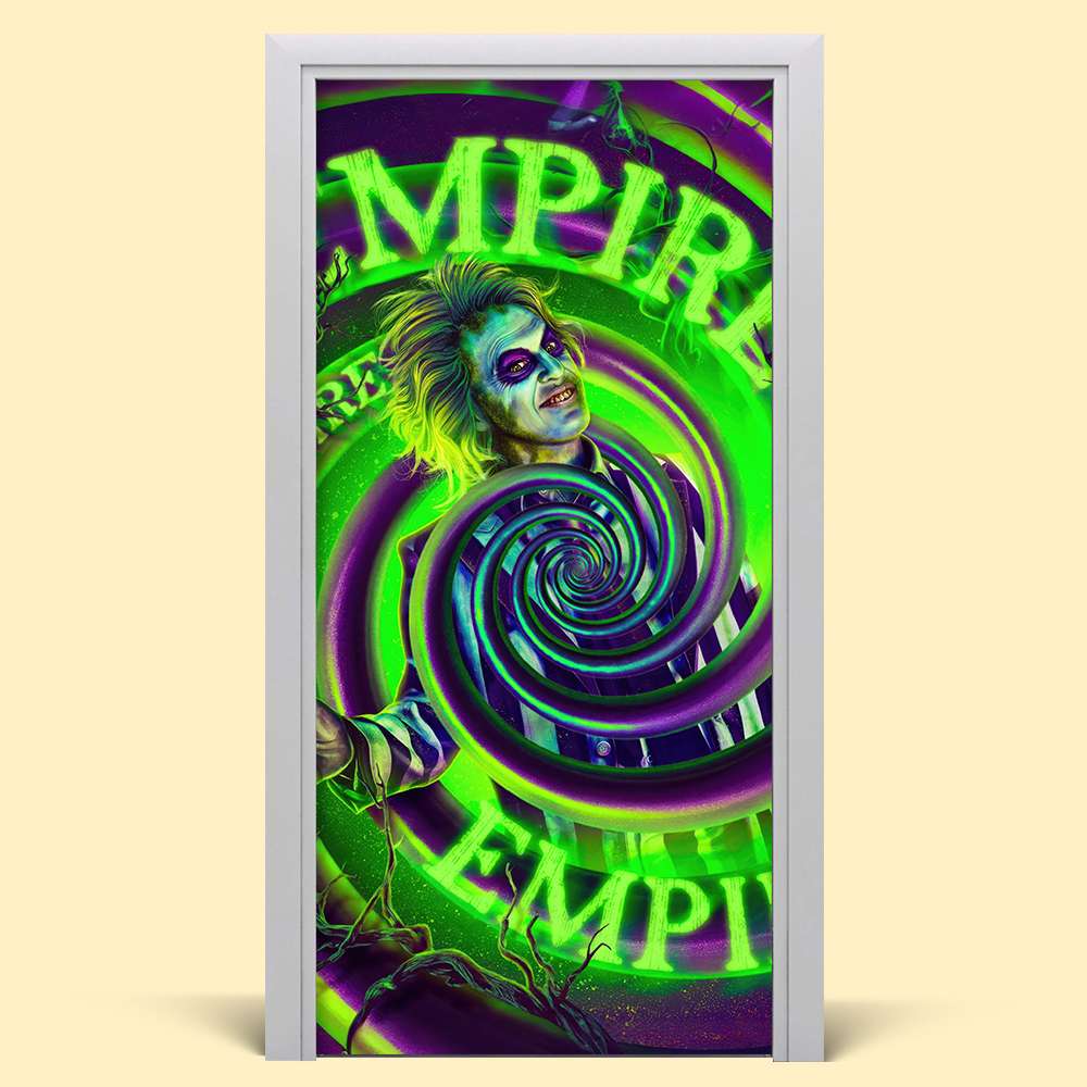 Halloween Spooky Movie Door Cover - Personalized Home Decor