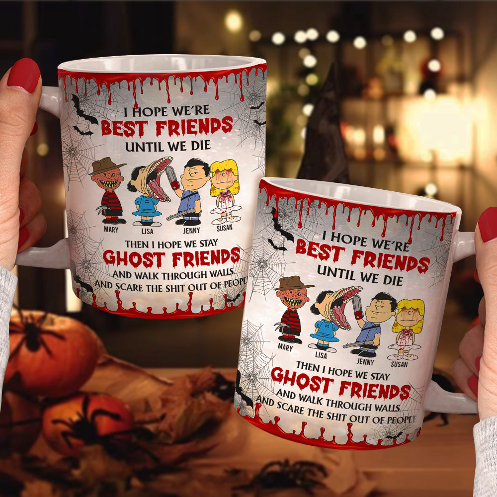 Personalized Best Friends Halloween Ghost Mug