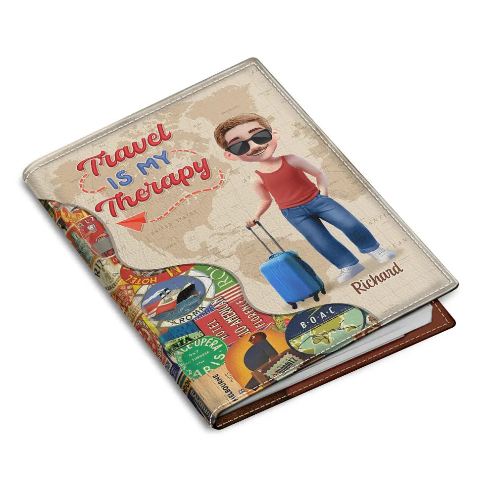 And So The Adventure Begins - Personalized Passport Cover & Holder Passport Holder PopCulturePrints