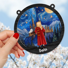 Load image into Gallery viewer, Personalized Wizard Suncatcher Ornament - Perfect Gift for Movie &amp; Book Lovers
