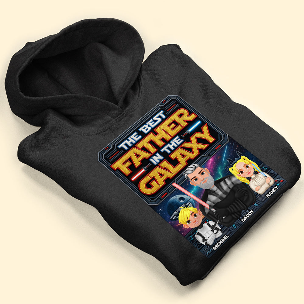 The Best Father in the Galaxy - Personalized Gifts for Dads Shirts PopCulturePrints