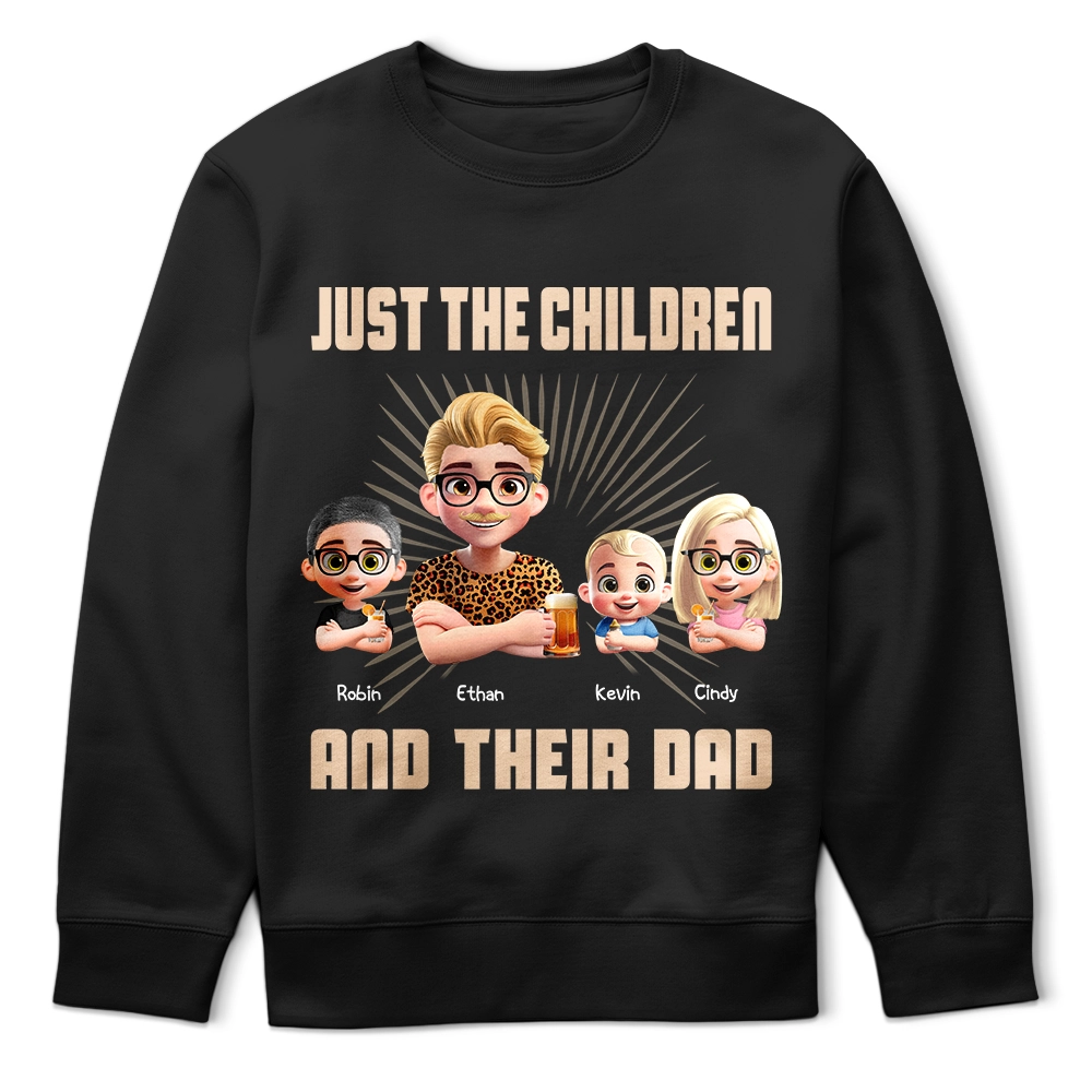 Just A Dad And His Girl - Personalized 3D Effect T-Shirt T-shirt PopCulturePrints