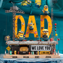 Load image into Gallery viewer, We Love You Dad - Personalized Acrylic Plaque Gift for Dad, Grandpa, and More Shaped Plaques PopCulturePrints
