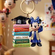 Load image into Gallery viewer, Celebrate Graduation with Personalized Keychain - Perfect Gift for Graduates Keychains PopCulturePrints
