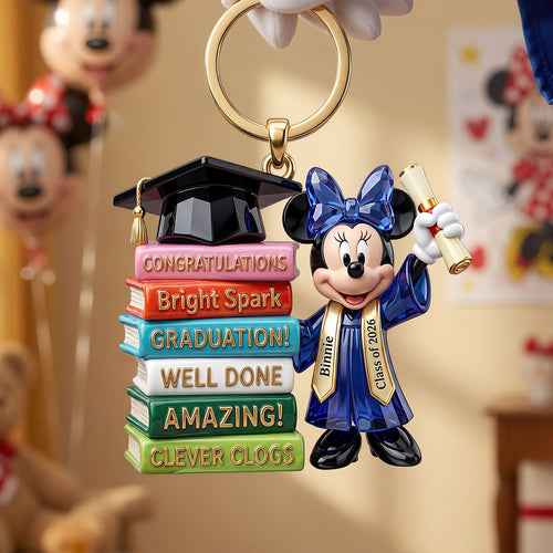 Celebrate Graduation with Personalized Keychain - Perfect Gift for Graduates Keychains PopCulturePrints