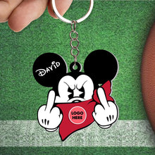 Load image into Gallery viewer, Custom American Football Couple Keychain Keychains PopCulturePrints
