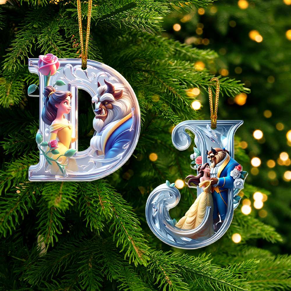 Personalized Movie-Themed Christmas Ornament with Initials – Perfect Gift for Film Lovers Ornament PopCulturePrints