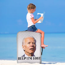 Load image into Gallery viewer, Biden &#39;Help! I&#39;m Lost&#39; Luggage Cover - Funny Travel Accessory
