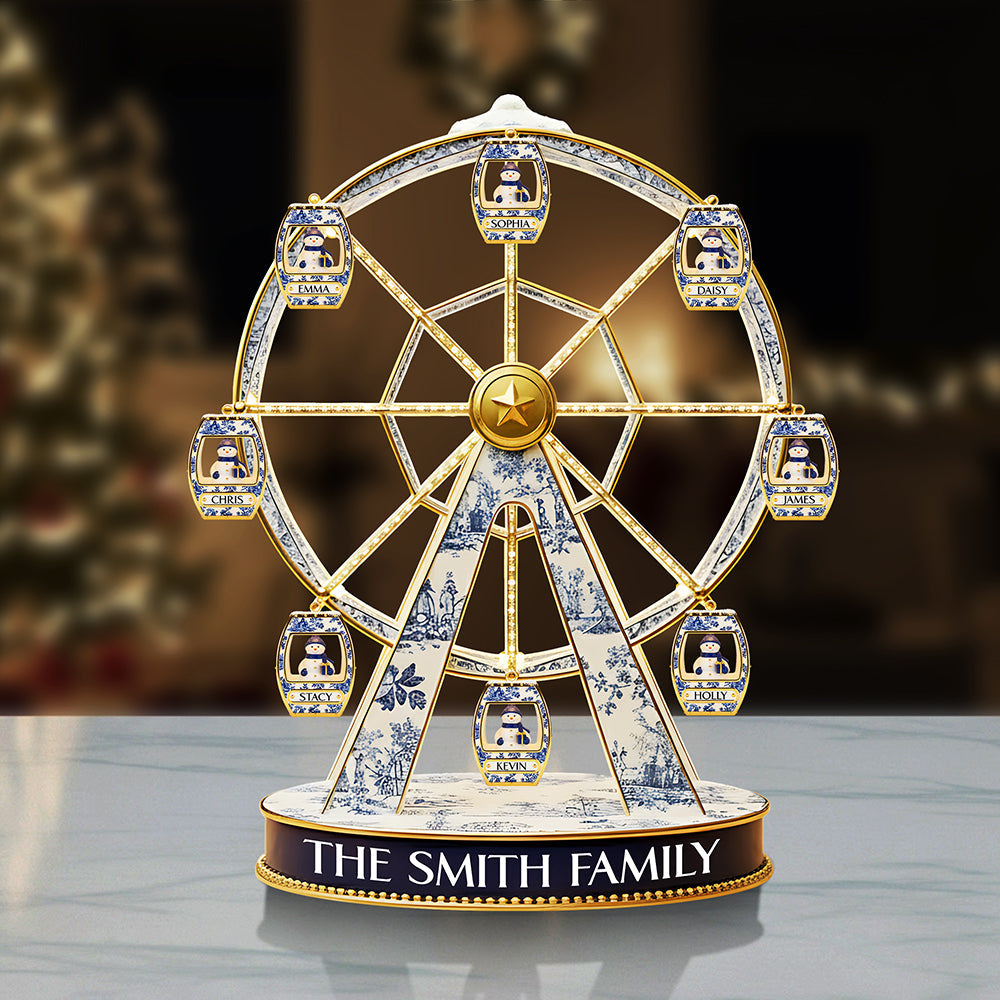 Bring Joy This Christmas with Personalized Snowman Family Acrylic Plaque - A Custom Gift for Loved Ones Shaped Plaques PopCulturePrints