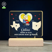 Load image into Gallery viewer, Custom LED Map Light for Couples - Personalized Gift Led Night Light PopCulturePrints
