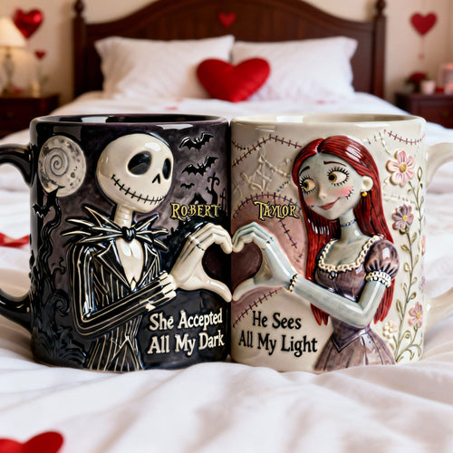 Love is in the Air - Personalized Set of 2 Coffee Mugs Coffee Mug PopCulturePrints