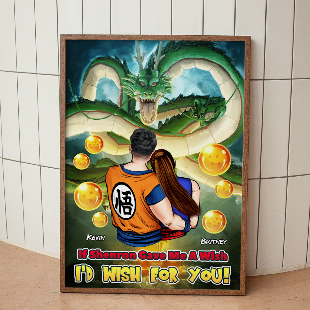 Anime-Inspired Personalized Couple Canvas Print | Valentine's Day Gifts Poster & Canvas PopCulturePrints