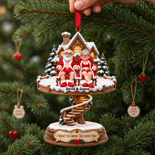 Load image into Gallery viewer, Lovely Old Couple Acrylic Ornament - Personalized Christmas Gifts For Couples 04ohlu131026 Ornament PopCulturePrints
