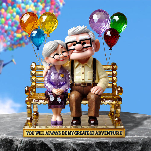 You Will Always Be My Greatest Adventure - Romantic Couple Acrylic Plaque Personalized Gifts Shaped Plaques PopCulturePrints