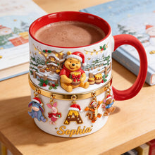 Load image into Gallery viewer, “Sweet Moments with Winnie the Pooh!” - Personalized Christmas Mug - Perfect Gift for Kids, Family, and Friends Coffee Mug PopCulturePrints
