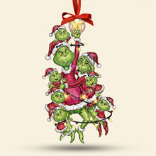 Load image into Gallery viewer, Celebrate Your Family with a Mischievous Twist - Personalized Family Tree Ornament Ornament PopCulturePrints
