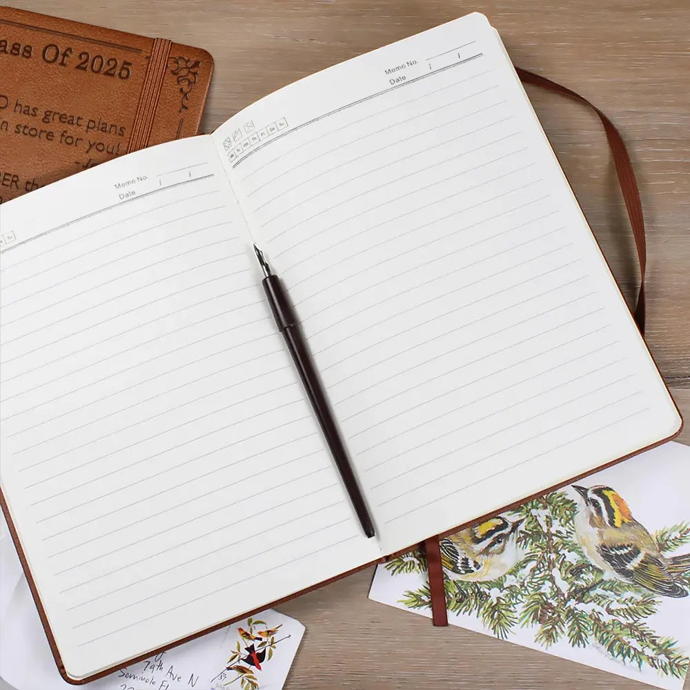 God Has Great Plans For You - Personalized Leather Journal - Perfect Graduation Gift for Students Leather Journal PopCulturePrints