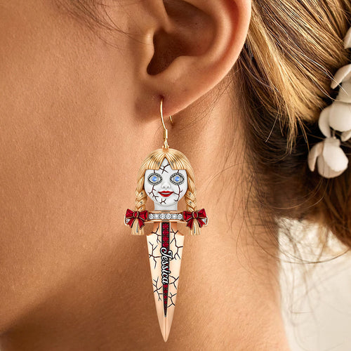 Creepy Knife Earrings: Spook Up Your Style - Personalized Gifts for Horror Movie Fans Earrings PopCulturePrints