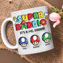 Load image into Gallery viewer, Super Daddio Personalized Coffee Mug for Father&#39;s Day Coffee Mug PopCulturePrints

