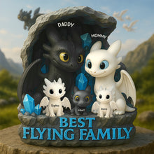 Load image into Gallery viewer, Best Flying Family Acrylic Plaque - Personalized Gift for Your Loved Ones Shaped Plaques PopCulturePrints
