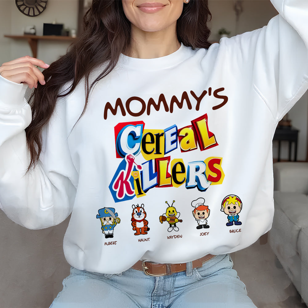 Mommy's Cereal Killers - Personalized Gift for Mom Shirts PopCulturePrints