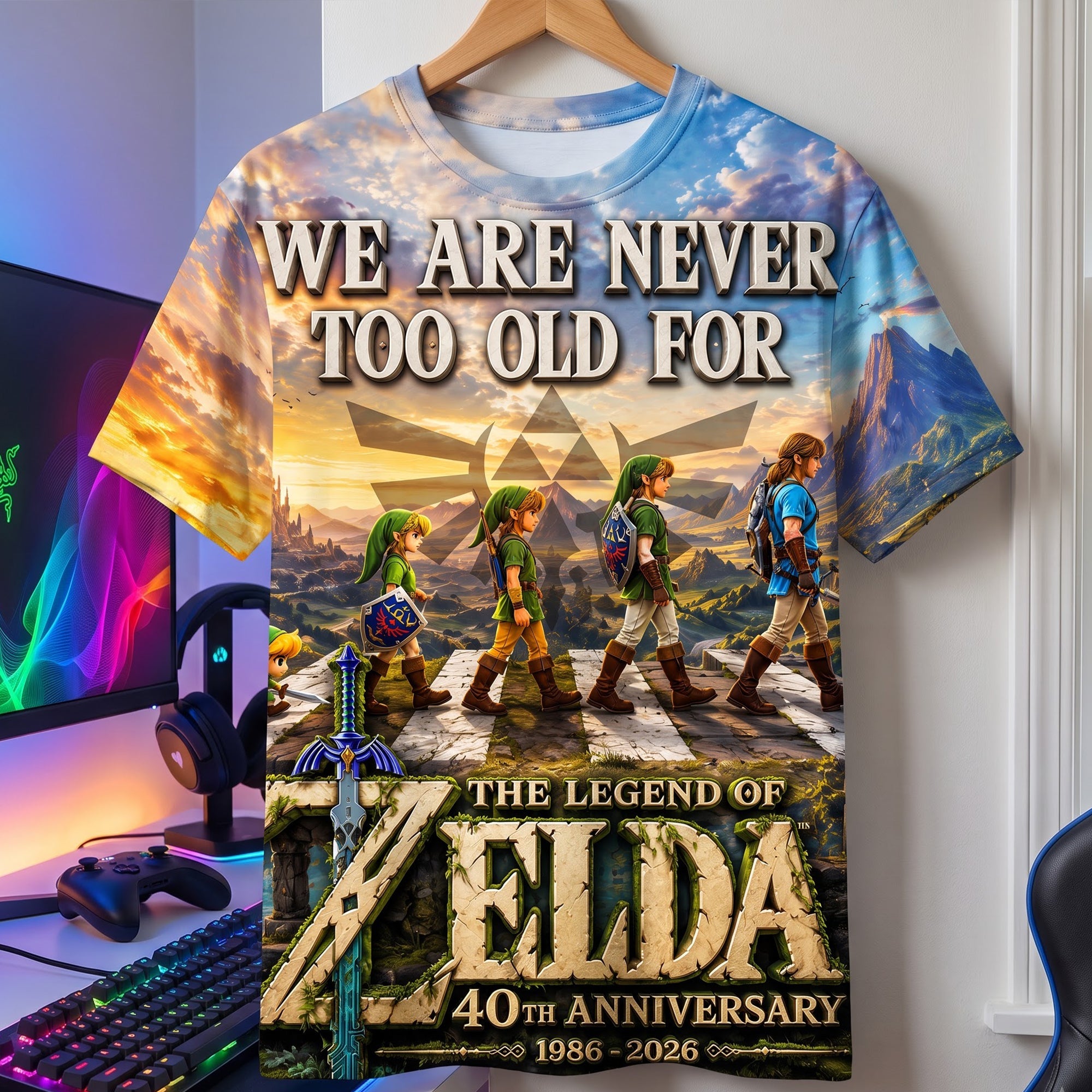 “We Are Never Too Old For” - Personalized 40th Anniversary Childhood Shirt - Unique Gift for Fans, Friends, and Family