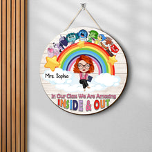 Load image into Gallery viewer, Personalized Classroom Wood Sign - Amazing Inside &amp; Out Wood Sign PopCulturePrints
