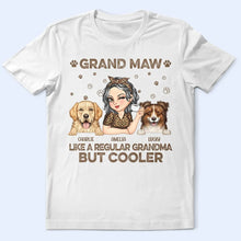 Load image into Gallery viewer, Grand Maw: Like A Regular Grandma But Cooler - Personalized T-Shirt for Grandmas T-shirt PopCulturePrints
