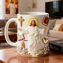 Load image into Gallery viewer, Faith in Christ Coffee Mug - Personalized Gift for Believers Coffee Mug PopCulturePrints

