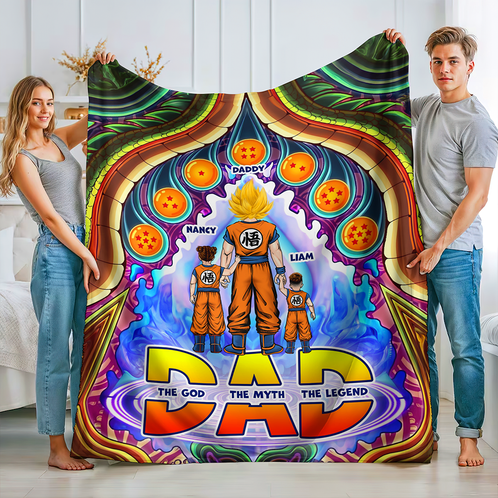 Mom: The God, The Myth, The Legend - Personalized Blanket for Mom Blanket PopCulturePrints