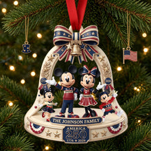 Load image into Gallery viewer, Celebrate Your Family's Legacy - Proud Patriot Family Acrylic Ornament - Personalized Christmas Gift

