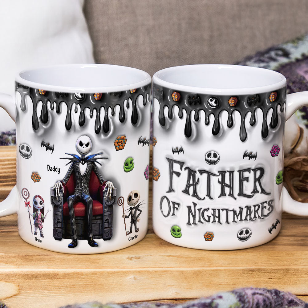 “Embrace the Nightmares” - Nightmare Dad Coffee Mug - Personalized Gift for Dad and Grandpa Coffee Mug PopCulturePrints