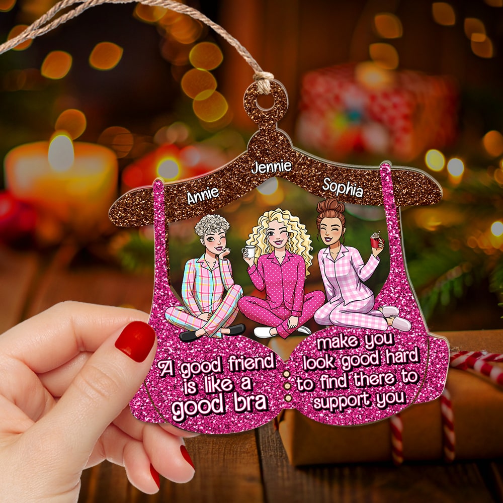 Personalized Christmas Friendship Ornament - Unique Gift for Best Friends Ornament PopCulturePrints