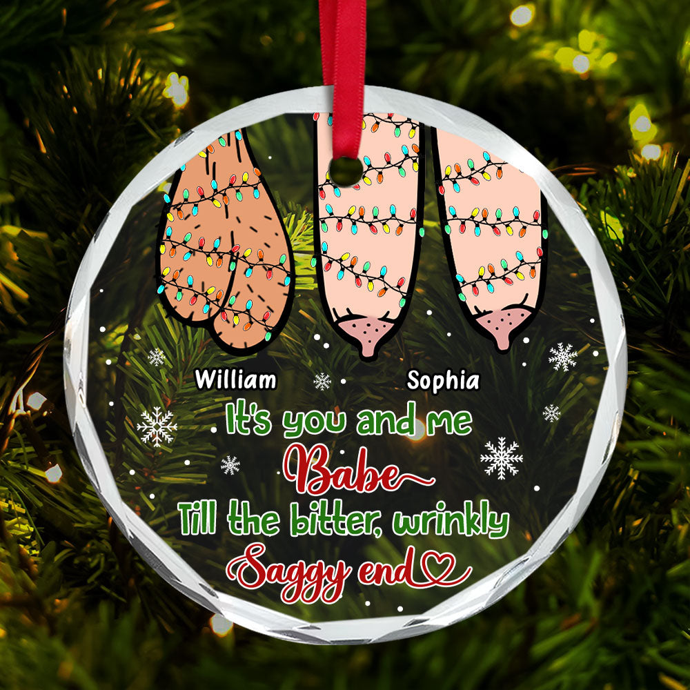 Funny Personalized Christmas Ornament for Couples | Custom Gift | Valentine's Day Gifts Ornament PopCulturePrints