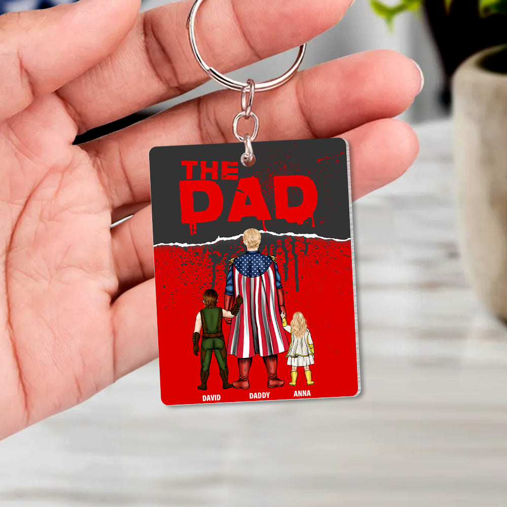 "Every Hero Needs a Sidekick" - Supes Keychain, Personalized Gift for Dad and Grandpa Keychains PopCulturePrints