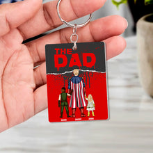 Load image into Gallery viewer, &quot;Every Hero Needs a Sidekick&quot; - Supes Keychain, Personalized Gift for Dad and Grandpa Keychains PopCulturePrints
