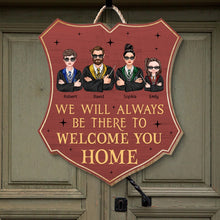 Load image into Gallery viewer, Personalized Family Welcome Home Wood Sign - Custom Gift Wood Sign PopCulturePrints
