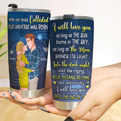 Personalized Couple Tumbler - Til The End Love Gift Tumbler Cup PopCulturePrints