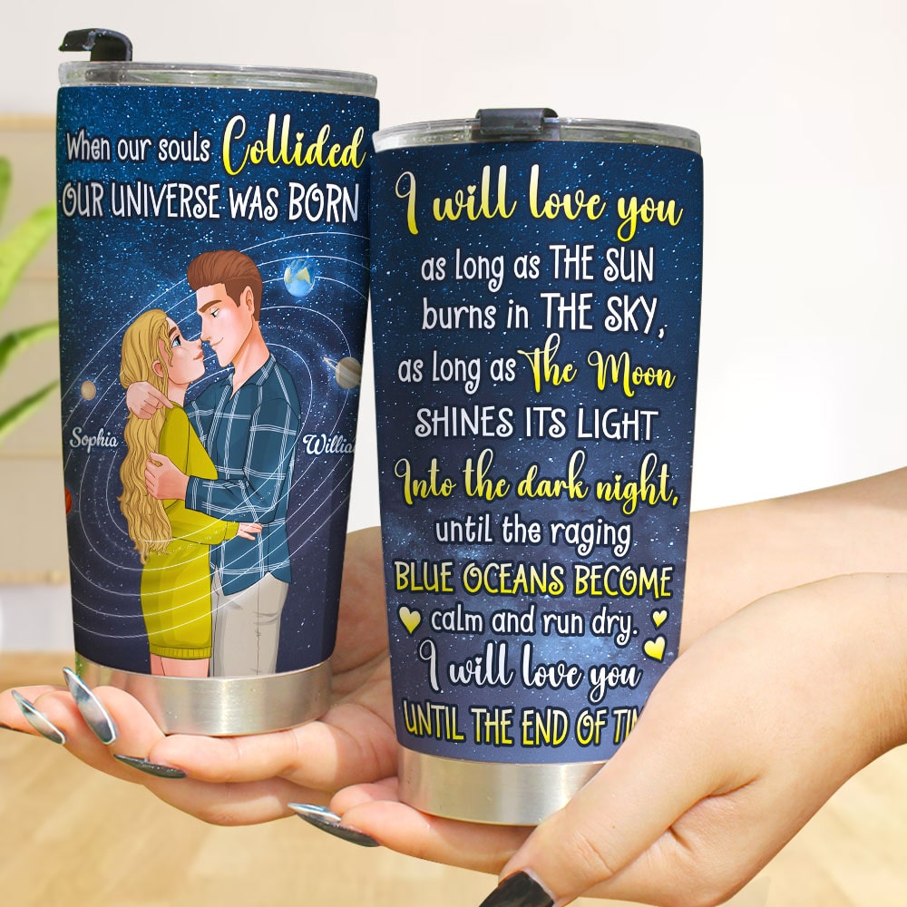 Personalized Couple Tumbler - Til The End Love Gift Tumbler Cup PopCulturePrints