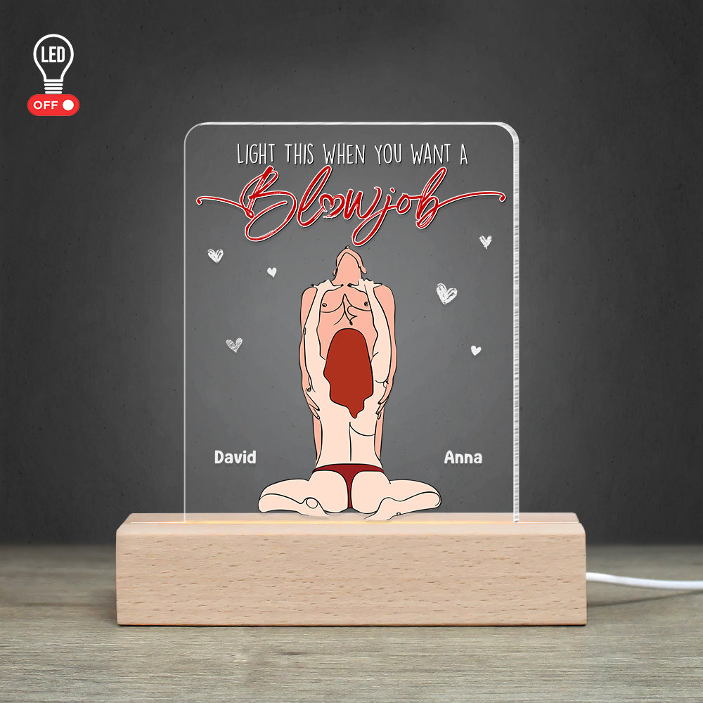 Personalized LED Light for Couples - Unique Romantic Gift Led Night Light PopCulturePrints