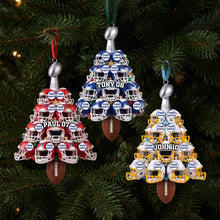 Load image into Gallery viewer, Celebrate the Holidays with Personalized Helmet Christmas Acrylic Ornament - Perfect Gift for Sports Lovers
