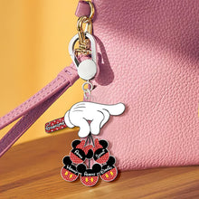 Load image into Gallery viewer, “A Gift from the Heart” - Personalized Adorable Mouse Charm Keychain - Perfect Gift for Grandma Keychains PopCulturePrints
