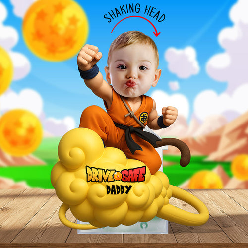 Drive Safe, Hero Daddy! - Custom Photo Shake Head Standee for Dad Shaking Head Standee PopCulturePrints