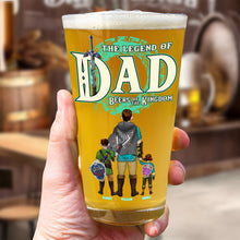 Load image into Gallery viewer, Legendary Dad Personalized Beer Glass - Perfect Father&#39;s Day Gift Beer Glasses PopCulturePrints
