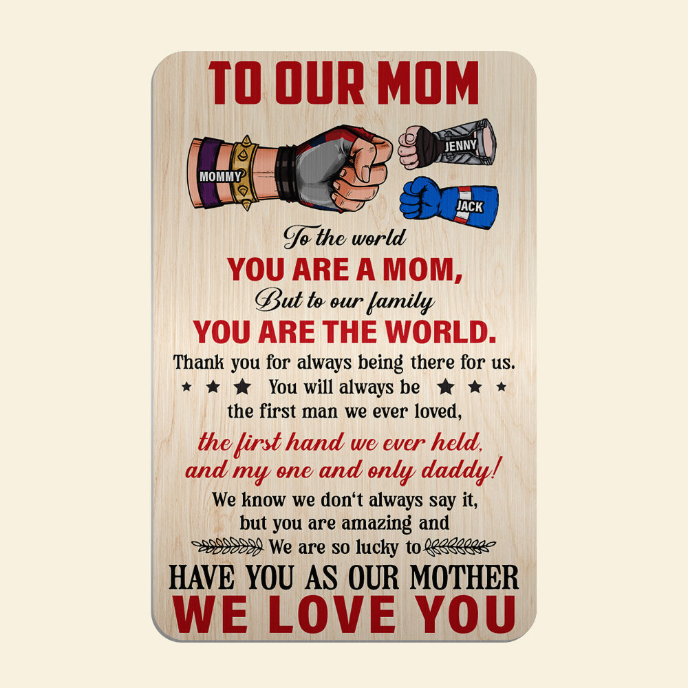 Personalized Wallet Card for Dad - Meaningful Gift Wallet Card PopCulturePrints