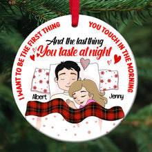 Load image into Gallery viewer, Personalized Ceramic Ornament for Couples - Sweet Dreams Design | Valentine&#39;s Day Gifts Ornament PopCulturePrints
