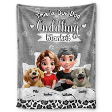 Load image into Gallery viewer, Cuddle Up with Love: Our Dog Cuddling Blanket - Personalized Fleece Blanket for Pet Lovers Fleece Blanket PopCulturePrints
