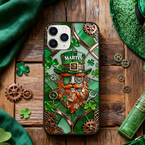 “Luck Is In The Air” - Personalized Lucky Phone Case - Gift for St. Patrick's Day Enthusiasts Phone Case PopCulturePrints